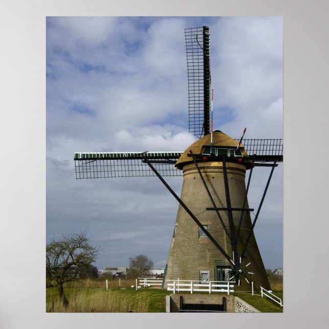 Póster Países Baixos (t.c. Holanda), Kinderdijk. 19 (Frente)