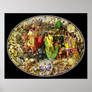 Póster Países das fadas de Richard Dadd: Oberon & Titania