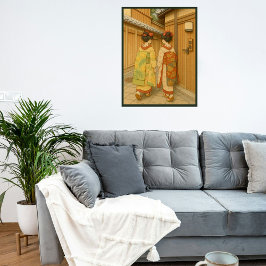 Poster Paisha Viagem do Japão Personalizada Geisha