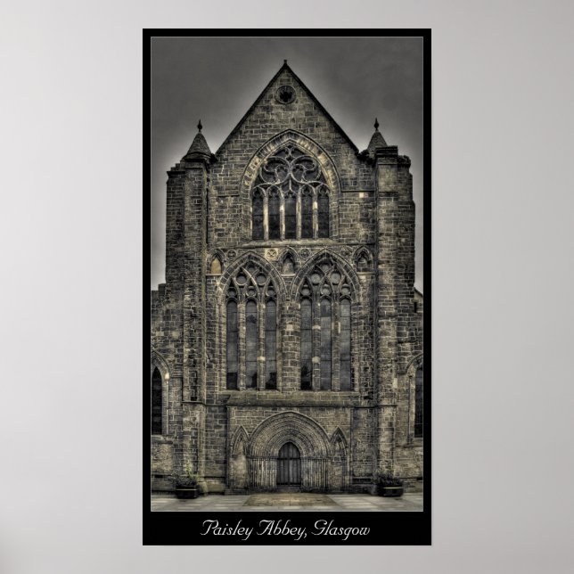 Póster Paisley Abbey, Glasgow, Escócia (Frente)