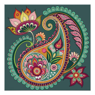 Póster Paisley Patterning