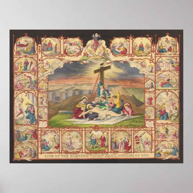 Póster Paixão e vida do nosso Cristo Jesus (Frente)