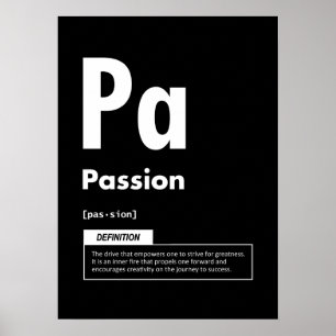 Poster Paixão - Elemento De Sucesso - Motivação