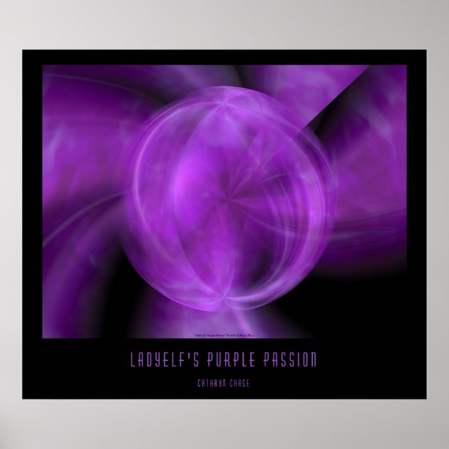Póster Paixão Roxo de Ladyelf (Frente)