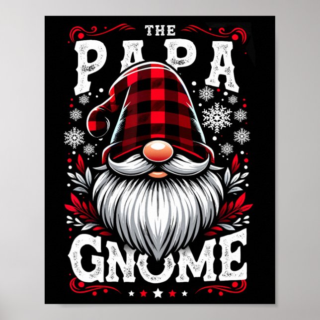 Poster Pajama de Natal da Família Papá Gnomo (Frente)