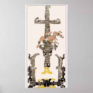 Póster Pakal, The Ancient Astronaut