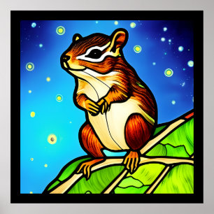 Poster Pal de Chipmunk Cheeky e Reprodutivo