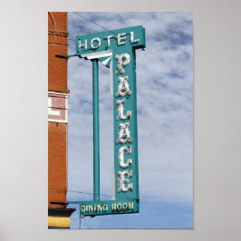 Poster Palace Hotel Sign, Cripple Creek, Colorado