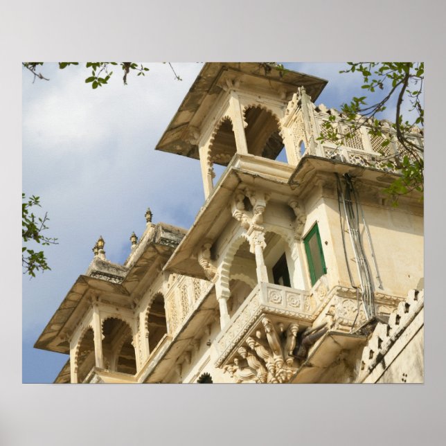 Póster Palácio da Cidade, Udaipur, Rajastão, Índia (Frente)