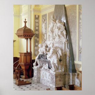 Póster Palácio de Blenheim, a capela, c.1705