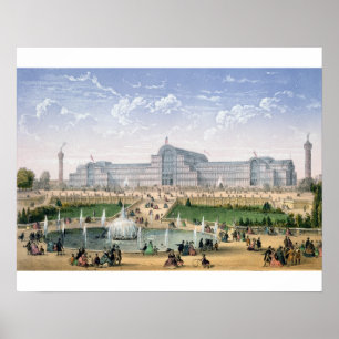 Poster Palácio de cristal, Sydenham, c.1862 (litho da