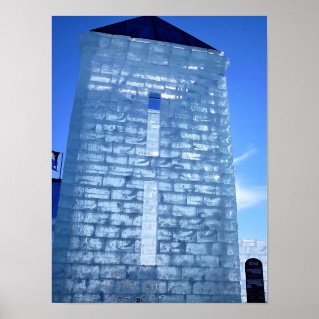 Poster Palácio de Gelo no Carnaval de Quebec, Canadá (Frente)