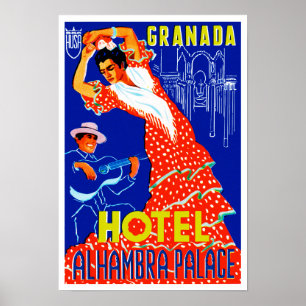 Poster Palácio de Granada Hotel Alhambra