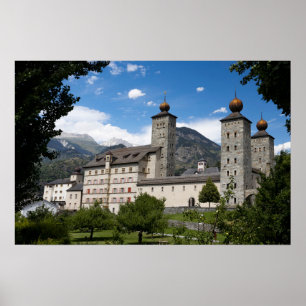 Poster Palácio de Stockalper, Brig-Glis, Suiça