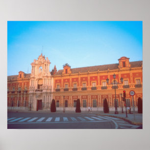 Poster Palacio de Telmo em Sevilha, Espanha