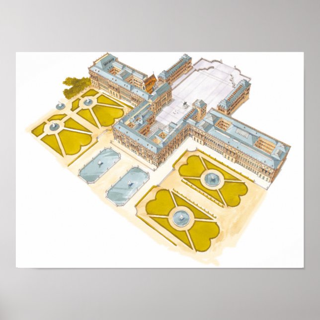 Póster Palácio de Versalhes. França (Frente)