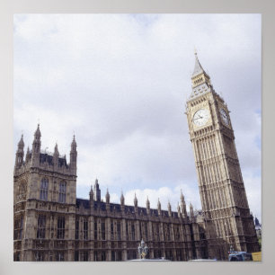 Póster Palácio de Westminster e de Big Ben