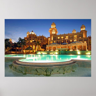 Póster Palácio Do Hotel Cidade Perdida E Piscina De Nadaç