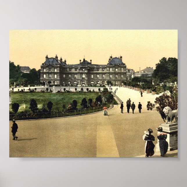 Póster Palácio do Luxemburgo, Paris, Foto clássica france (Frente)
