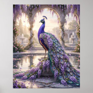 Poster Palácio do Pavão da Wisteria Amanhecer