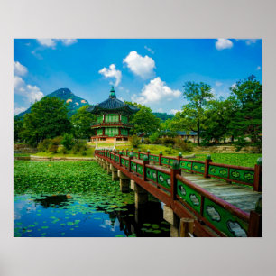 Póster Palácio Gyeongbokgung, Coreia do Sul