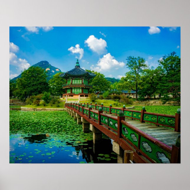 Póster Palácio Gyeongbokgung, Coreia do Sul (Frente)