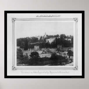 Poster Palácio Istambul Turquia 1885 de Topkapi