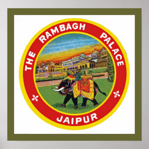 Poster Palácio Jaipur de Rambagh
