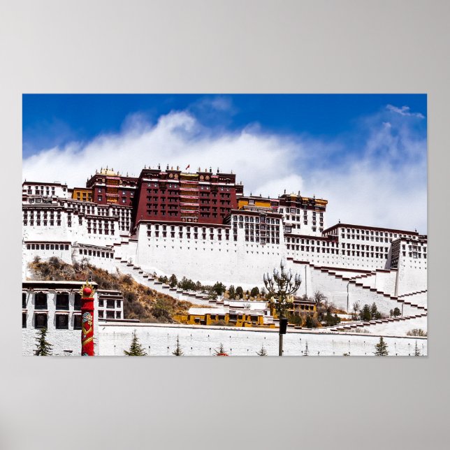 Poster palácio Potala em Lhasa - Tibete (Frente)