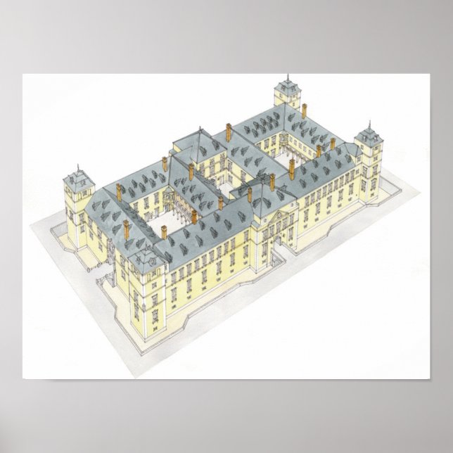 Poster Palácio Real de El Pardo. Espanha de Madrid (Frente)