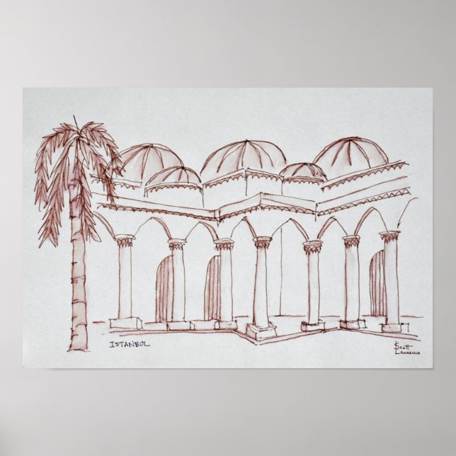 Póster Palácio Topkapi | Istambul, Turquia (Frente)