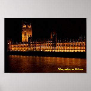 Poster Palácio Westminster à Noite