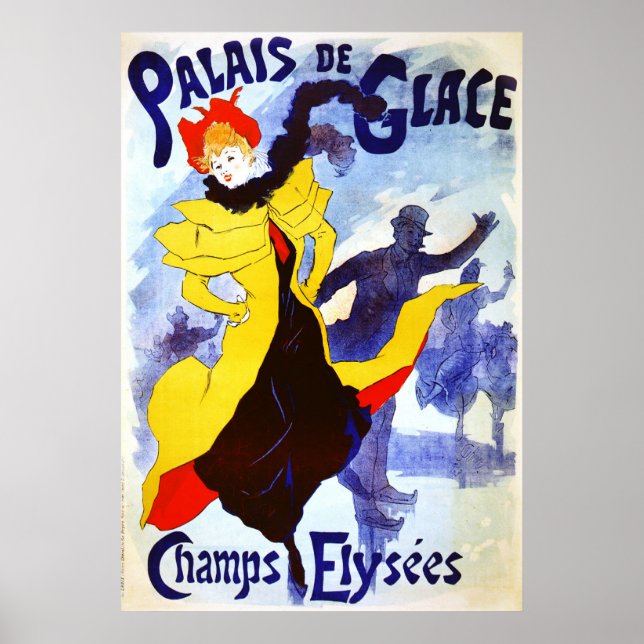 Póster Palais de Glace, Jules Chéret (Frente)