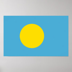 Póster Palau - bandeira de Palauan