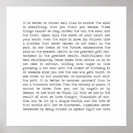 Poster Palavra Buddha Wisdom