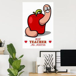 Poster Palavra de Apreciação do Professor em Apple Add Na