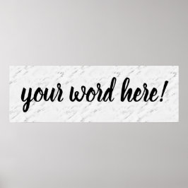 Poster Palavra de citação inspiracional do ano