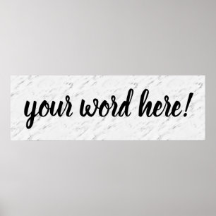 Poster Palavra de Citação Inspirativa do Ano