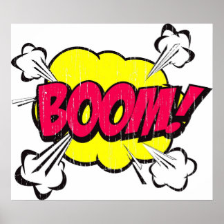 Poster Palavra em quadrinhos de boom