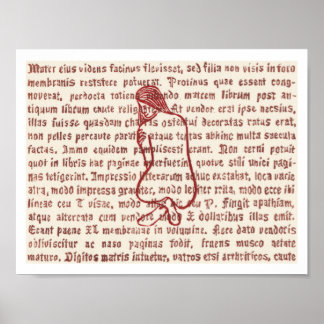 Poster Palavra Vidro Pintado 1