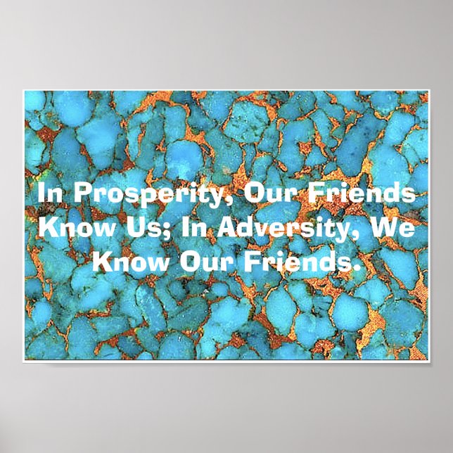 Póster "Palavras Chinesas de Sabedoria Poster" (Frente)