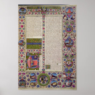 Póster Palavras da abertura de Leviticus