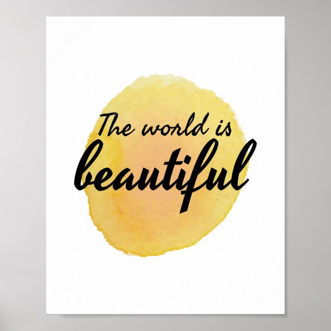 Poster palavras de afirmação de amor próprio para autoate (Frente)