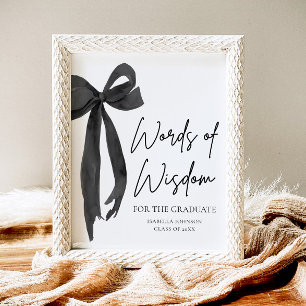 Poster Palavras de sabedoria sobre Festa de formatura Neg