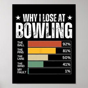 Poster Palavras Engraçadas para Boliches