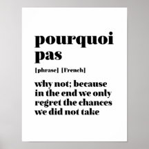 Palavras Francesas Inspiradoras Tomam Chance Pourq