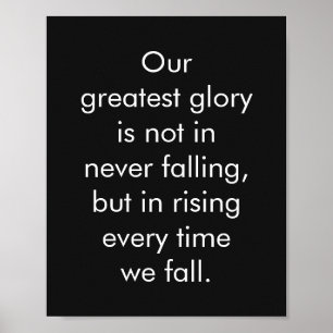 Póster Palavras inspiradas sobre citações de Confucius 