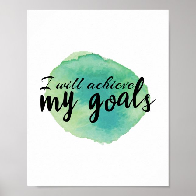 Poster palavras inspiradoras para autocuidados (Frente)