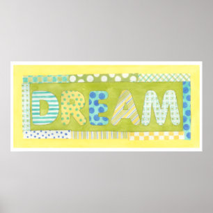 Póster Palavras Inspiradoras por Megan Meagher   Sonho