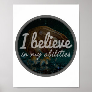 Poster palavras motivacionais matinais para o amor própr